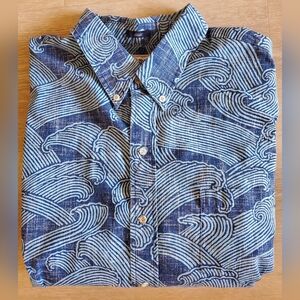 Reyn Spooner Pacific Current Classic Fit Button-Down Shirt 2XL/XXL